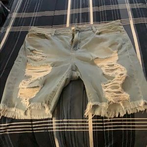 Light blue Cello Jeans shorts.